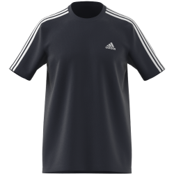 foto T SHIRT ESSENTIALS SINGLE JERSEY 3 STRIPES NAVY