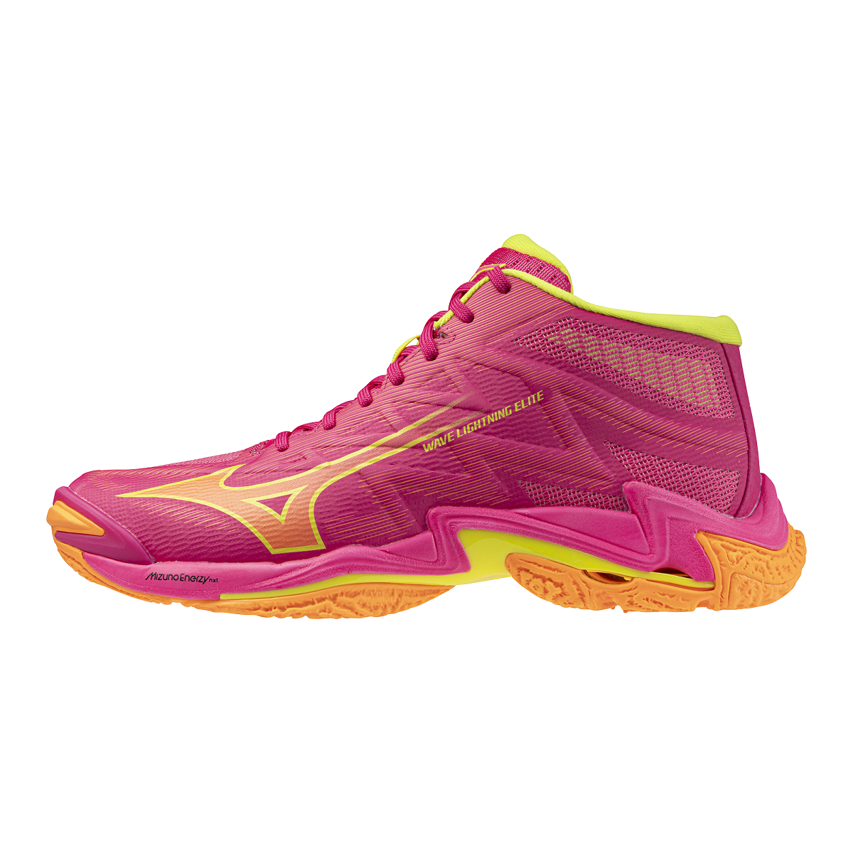 MIZUNO LIGHTNING ELITE MID PINK TETRA FORTUNE YELLOW LIGHT ORANGE