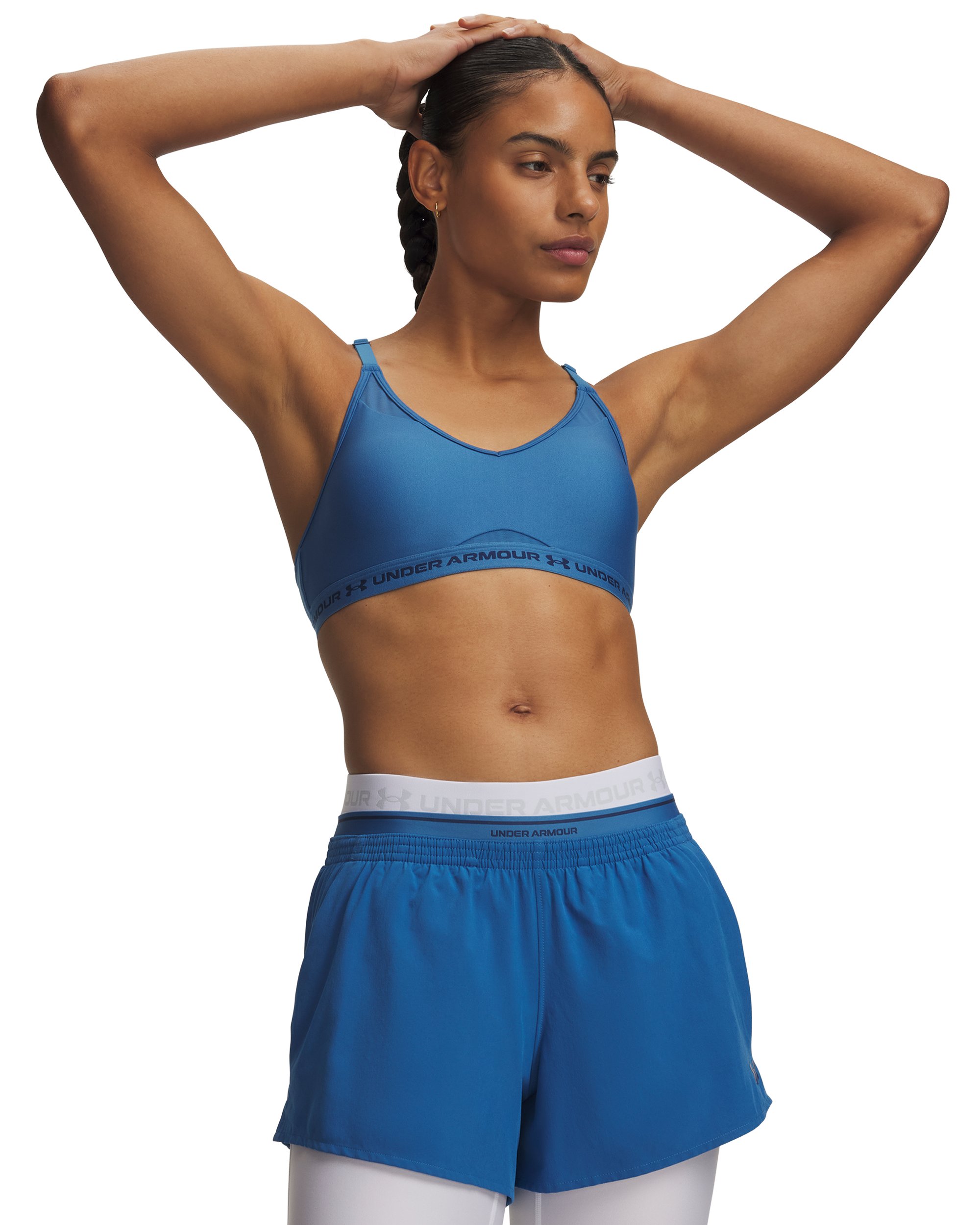 UNDER ARMOUR REGGISENO SPORTIVO CROSSBACK LOW BRA TURCHESE