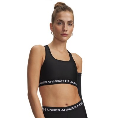 UNDER ARMOUR REGGISENO SPORTIVO CROSSBACK MID BRA NERO